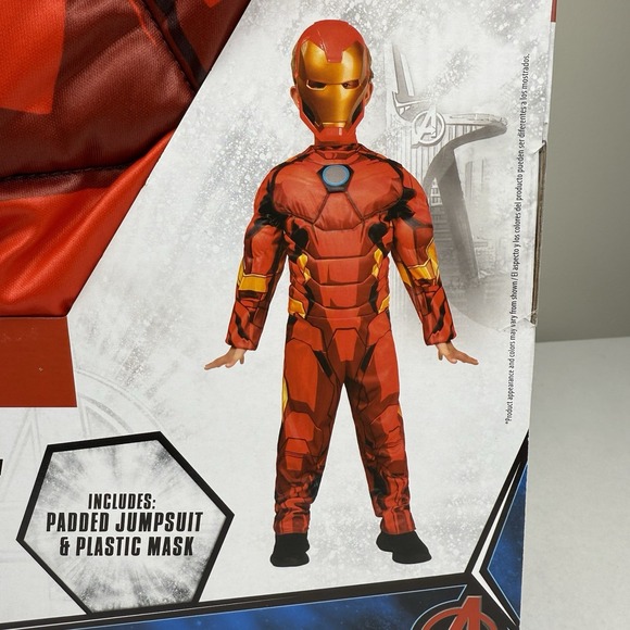 Marvel Comics Iron Man Halloween Costume for Boys Kids Sz Medium 8 BRAND NEW - Picture 2 of 7